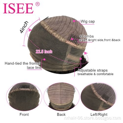 Transparent 100% Brazilian 360 Lace Frontal Closure Human Hair Wig Straight 360 Hd Swiss Lace Front Wig Vendors
